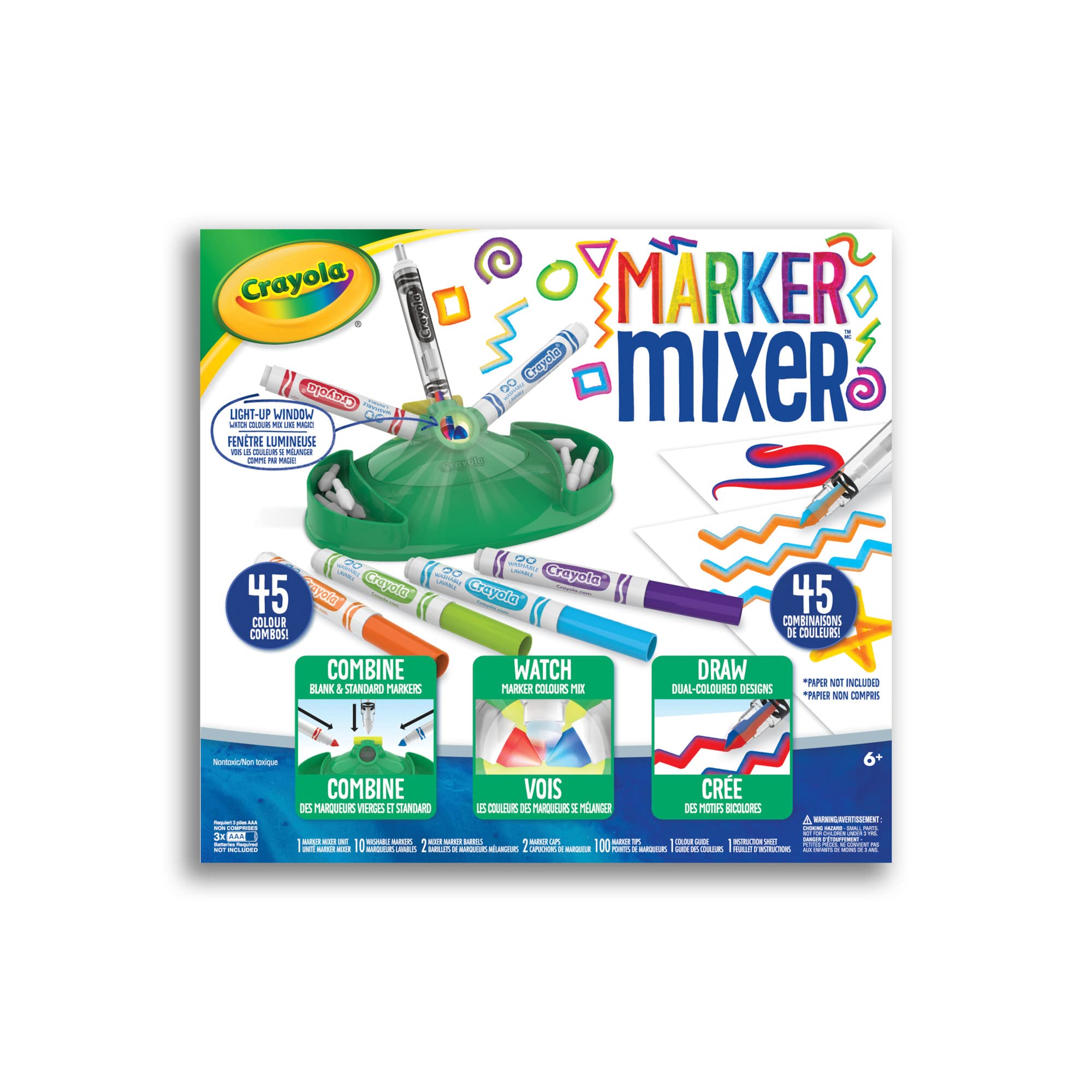 Foto 2 pulgar | Batidora De Rotuladores Crayola Craft Set Con 10 Rotuladores Lavables Para Mayores De 6 Años - Venta Internacional.