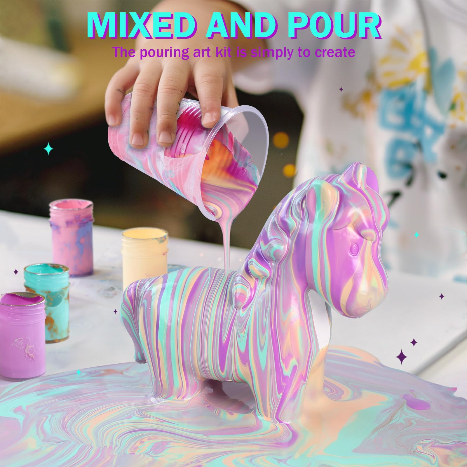 Foto 4 pulgar | Kit De Pintura Con Forma De Unicornios Laoese Para Niños De 6 A 12 Años - Venta Internacional.