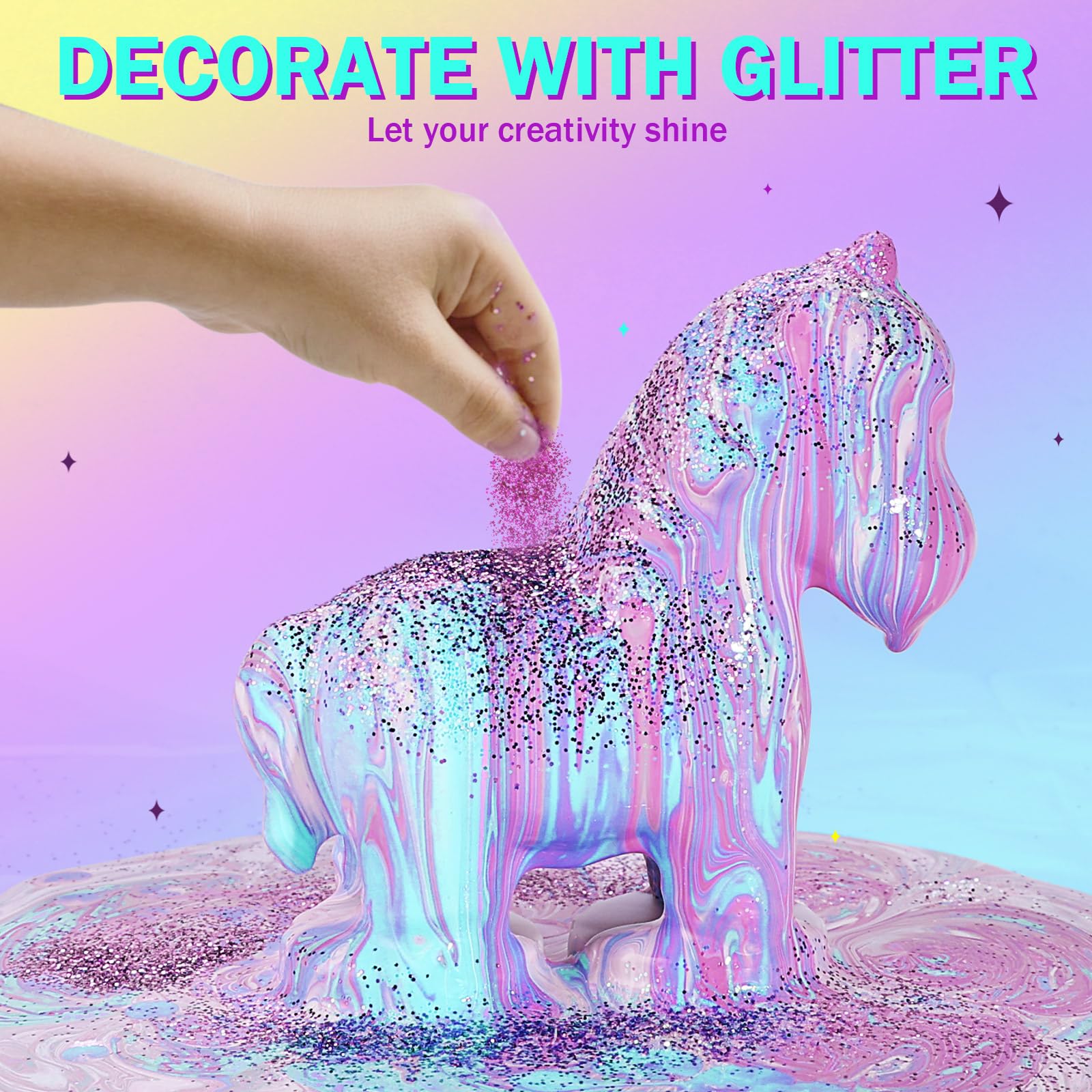 Foto 5 pulgar | Kit De Pintura Con Forma De Unicornios Laoese Para Niños De 6 A 12 Años - Venta Internacional.