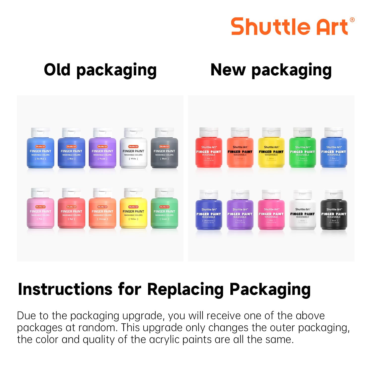 Foto 3 pulgar | Set De Pintura Para Dedos Shuttle Art Para Niños, Lavable, 10 Colores, 60 Ml - Venta Internacional.