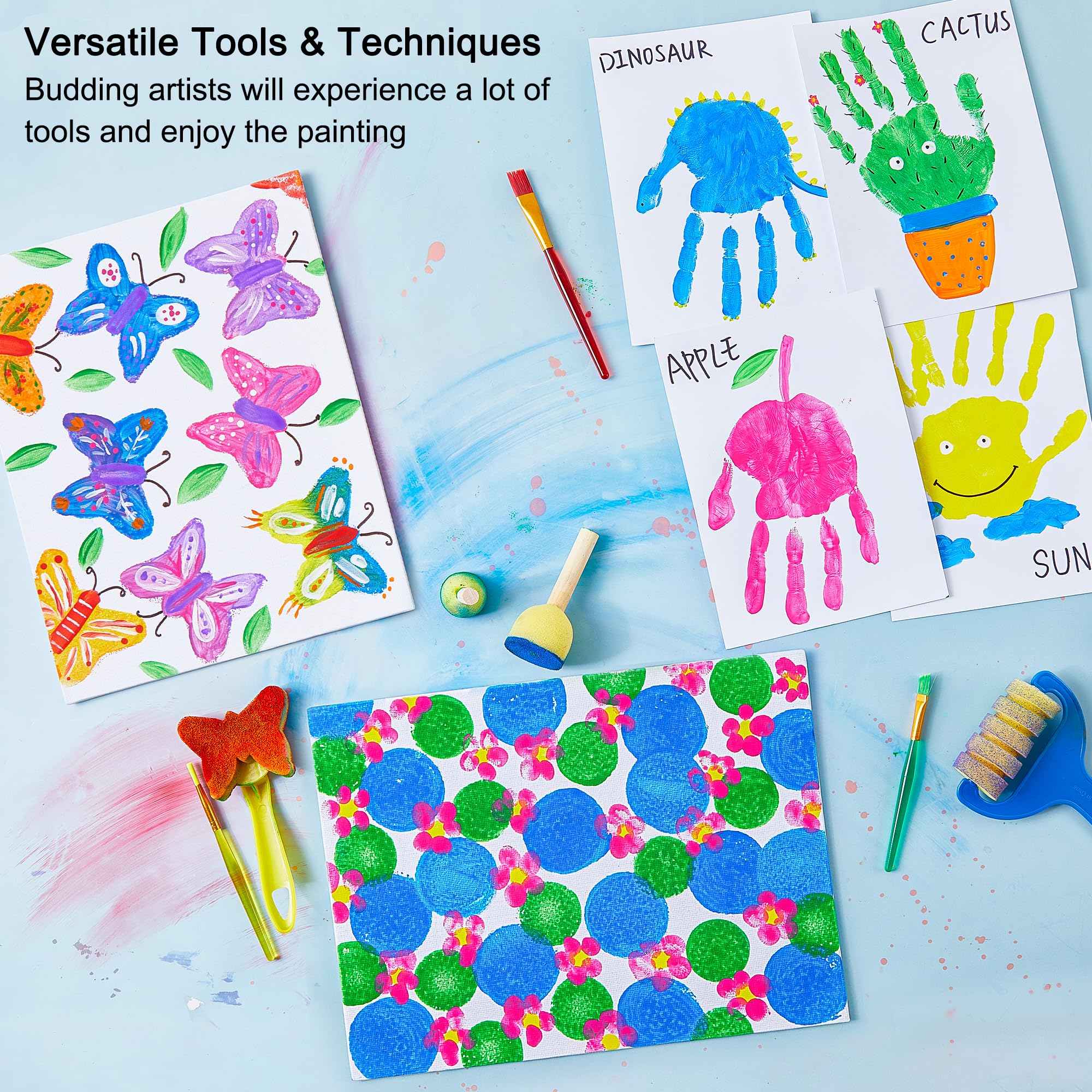 Foto 6 pulgar | Set De Pintura Para Dedos Shuttle Art Para Niños, Lavable, 10 Colores, 60 Ml - Venta Internacional.