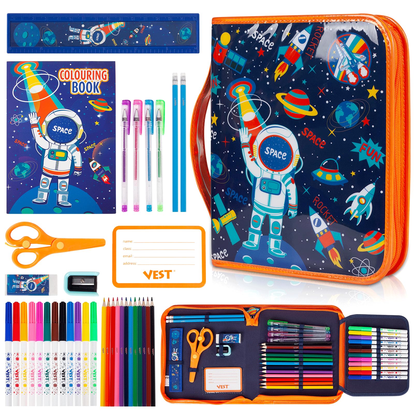 Set De Rotuladores Espaciales Yoytoo Con Estuche Para Lápices Con Purpurina - Venta Internacional.