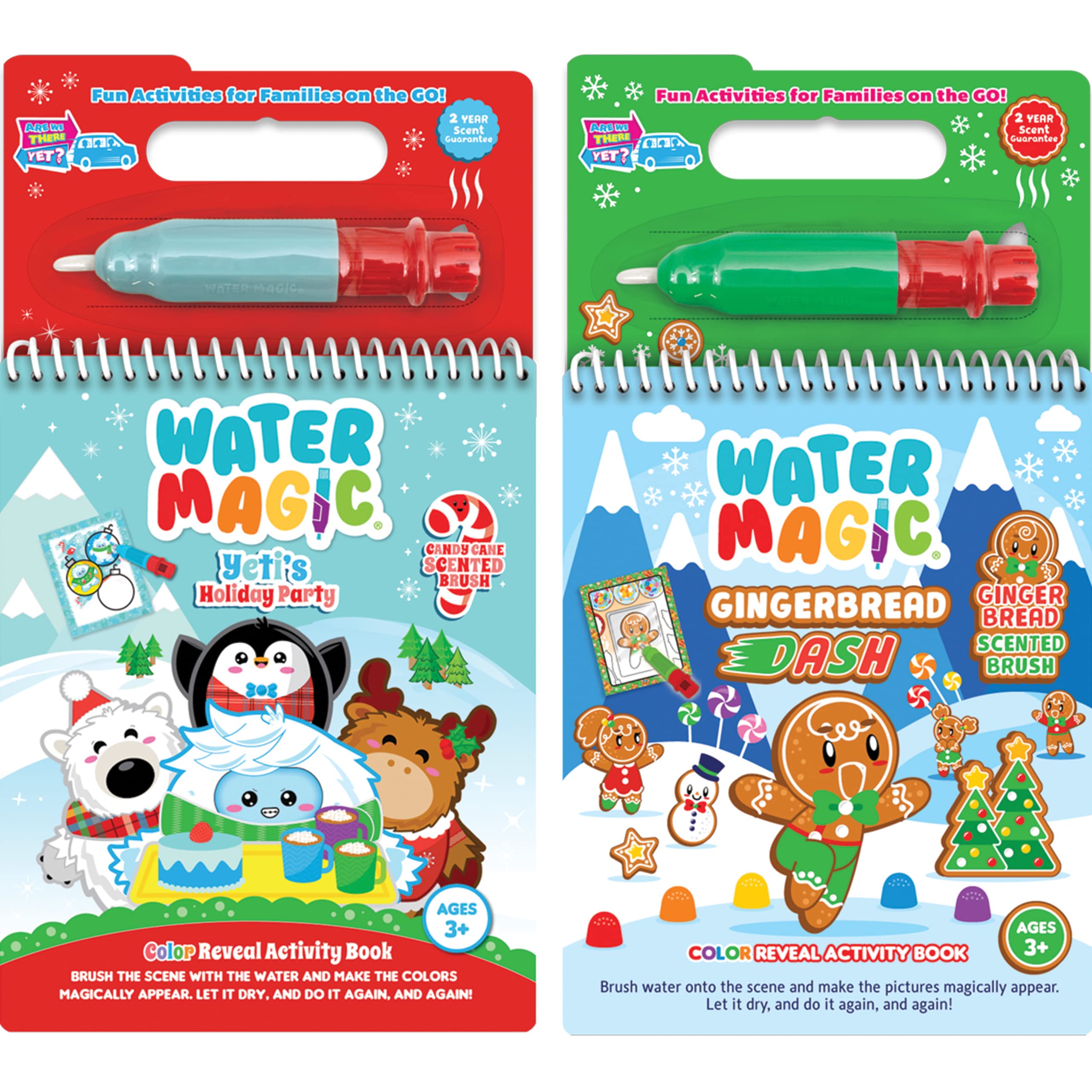 Libros De Actividades Scentco Water Magic Con Brochas Perfumadas, Paquete De 2 - Venta Internacional.