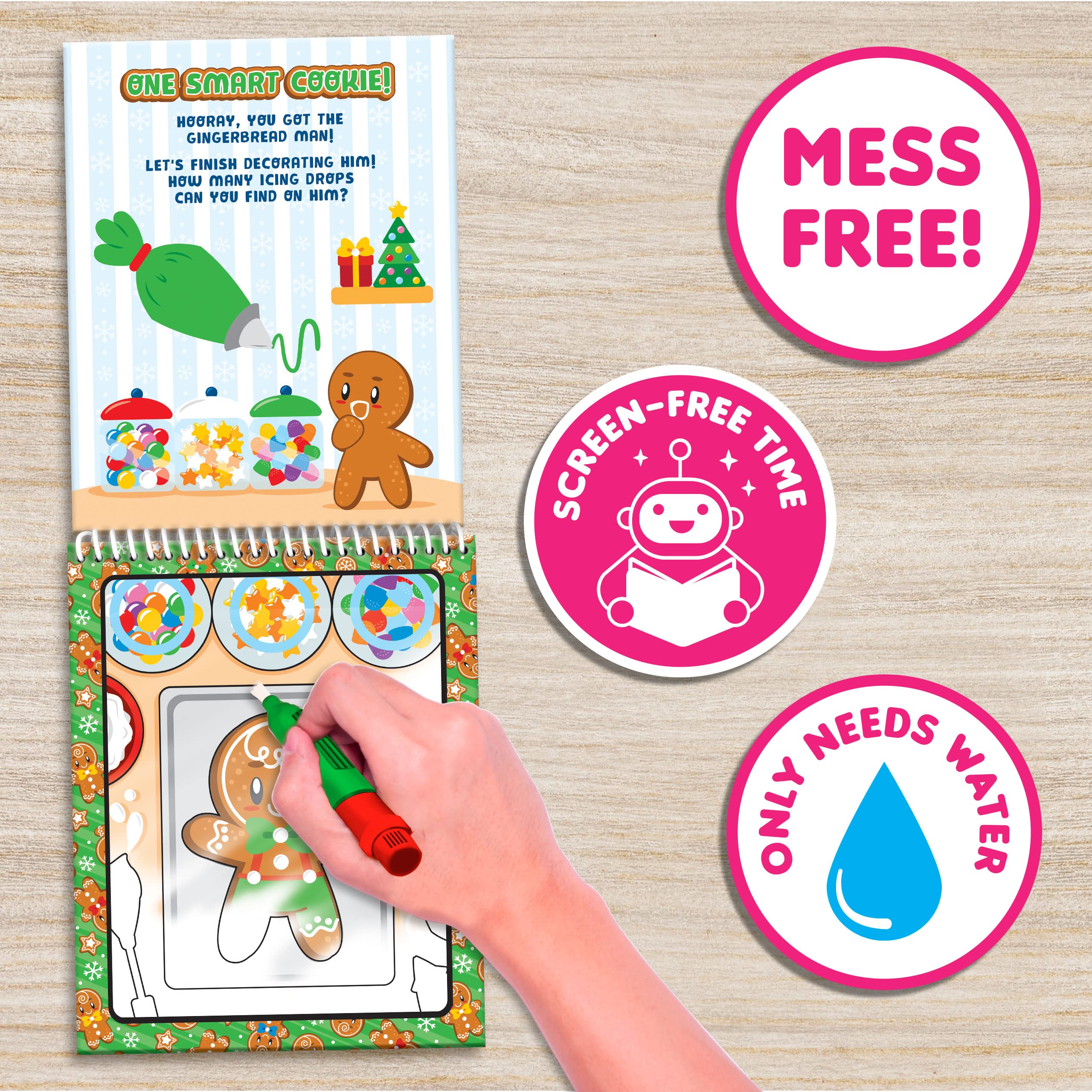 Foto 4 | Libros De Actividades Scentco Water Magic Con Brochas Perfumadas, Paquete De 2 - Venta Internacional.