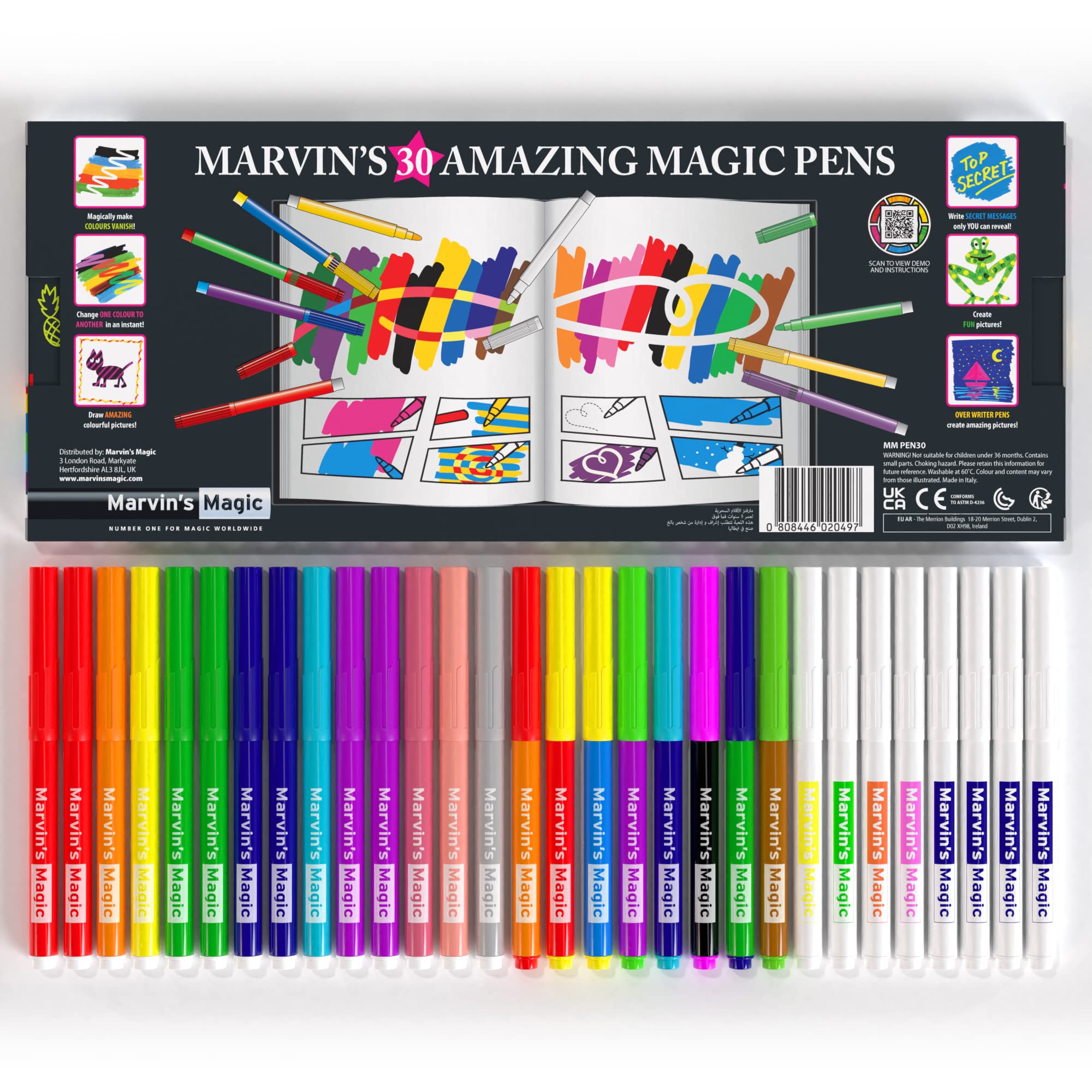 Foto 4 pulgar | Magic Pens Marvin's Magic 30 Piezas - Venta Internacional