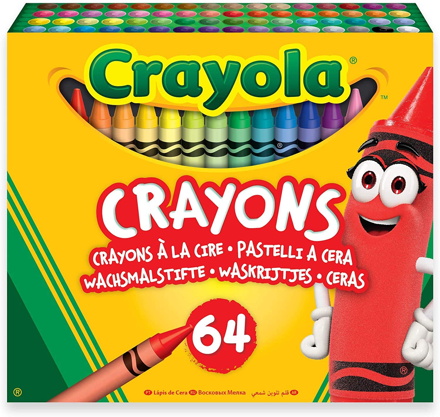 Foto 2 pulgar | Crayola, Paquete De 64 Crayones Con Sacapuntas - Venta Internacional.