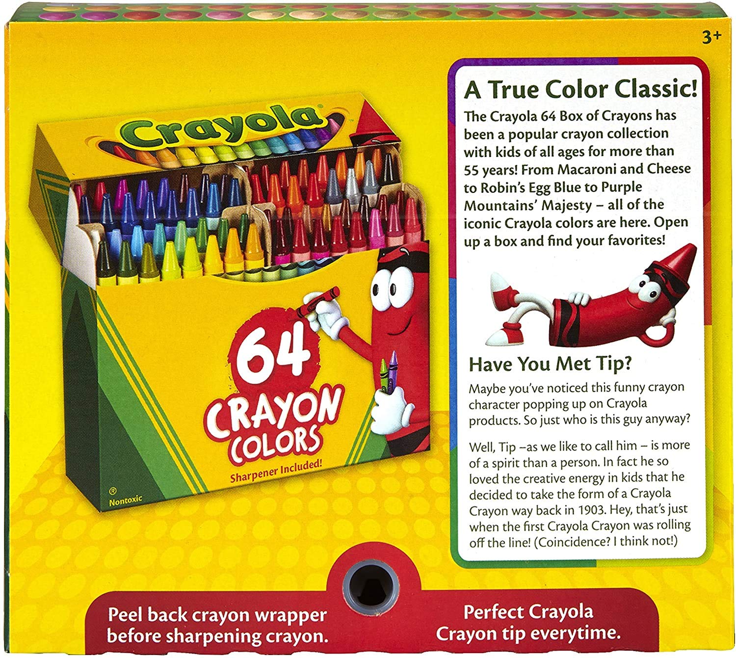 Foto 7 pulgar | Crayola, Paquete De 64 Crayones Con Sacapuntas - Venta Internacional.