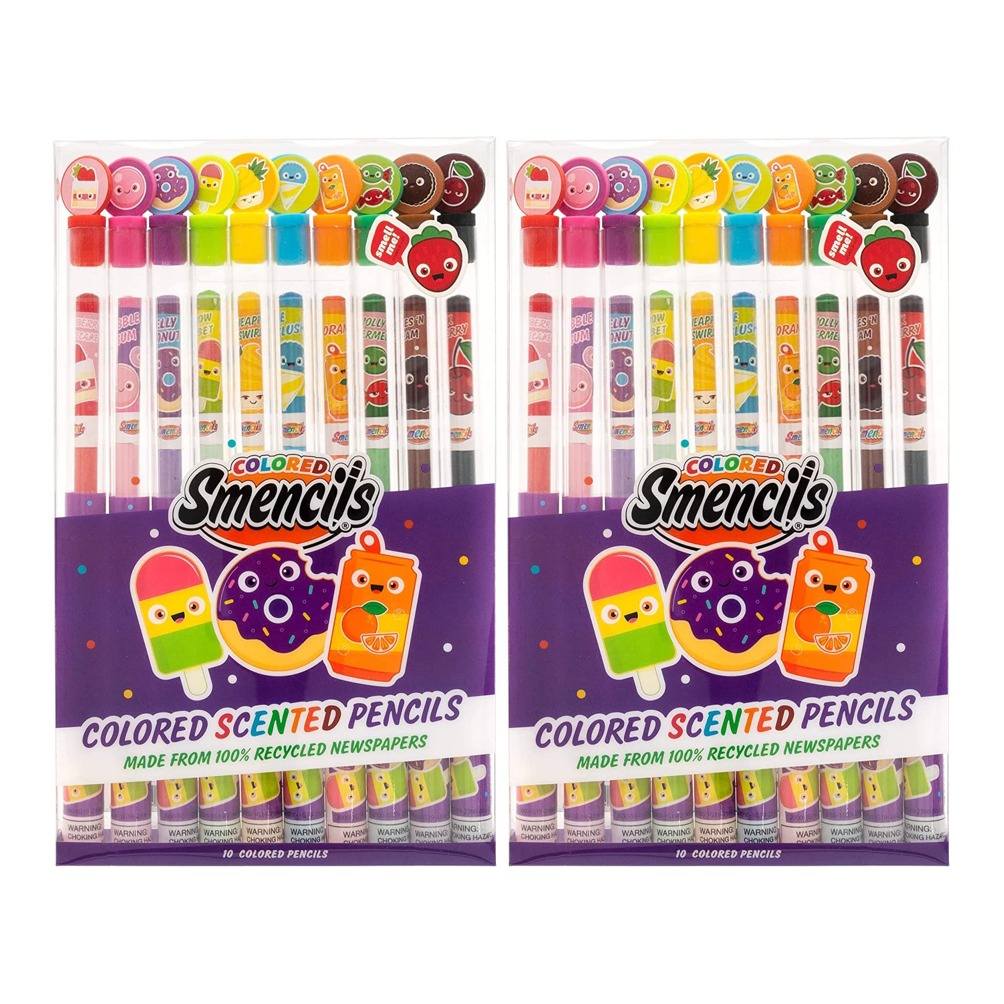 Lápices De Colores Aromáticos, 10 Unidades, Paquete De 2 - Scentco - Venta Internacional.
