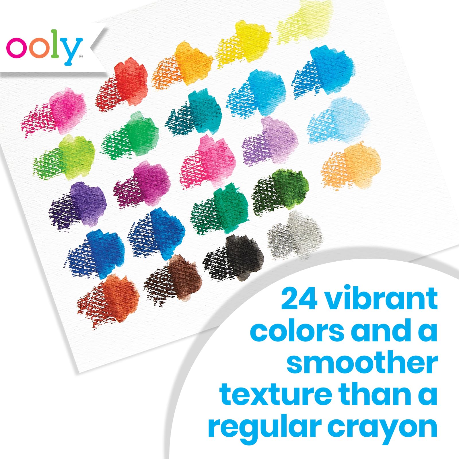 Foto 5 pulgar | Set De Crayones De Gel Ooly Smooth Stix 24 Watercolor Rainbow Con Brocha - Venta Internacional.