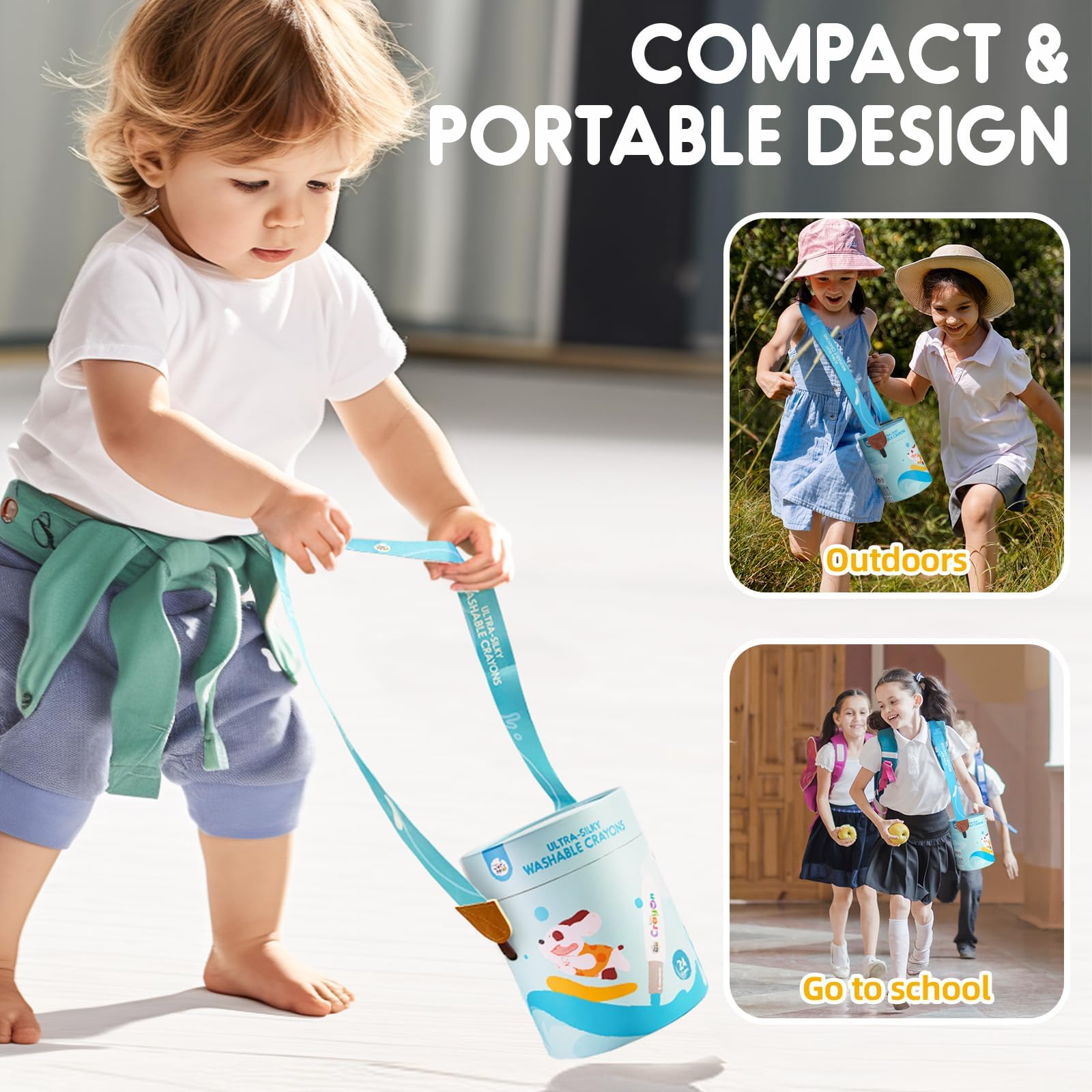 Foto 6 | Tarro De Crayones Melo Jumbo Twistable, 24 Colores Para Niños Pequeños - Venta Internacional.