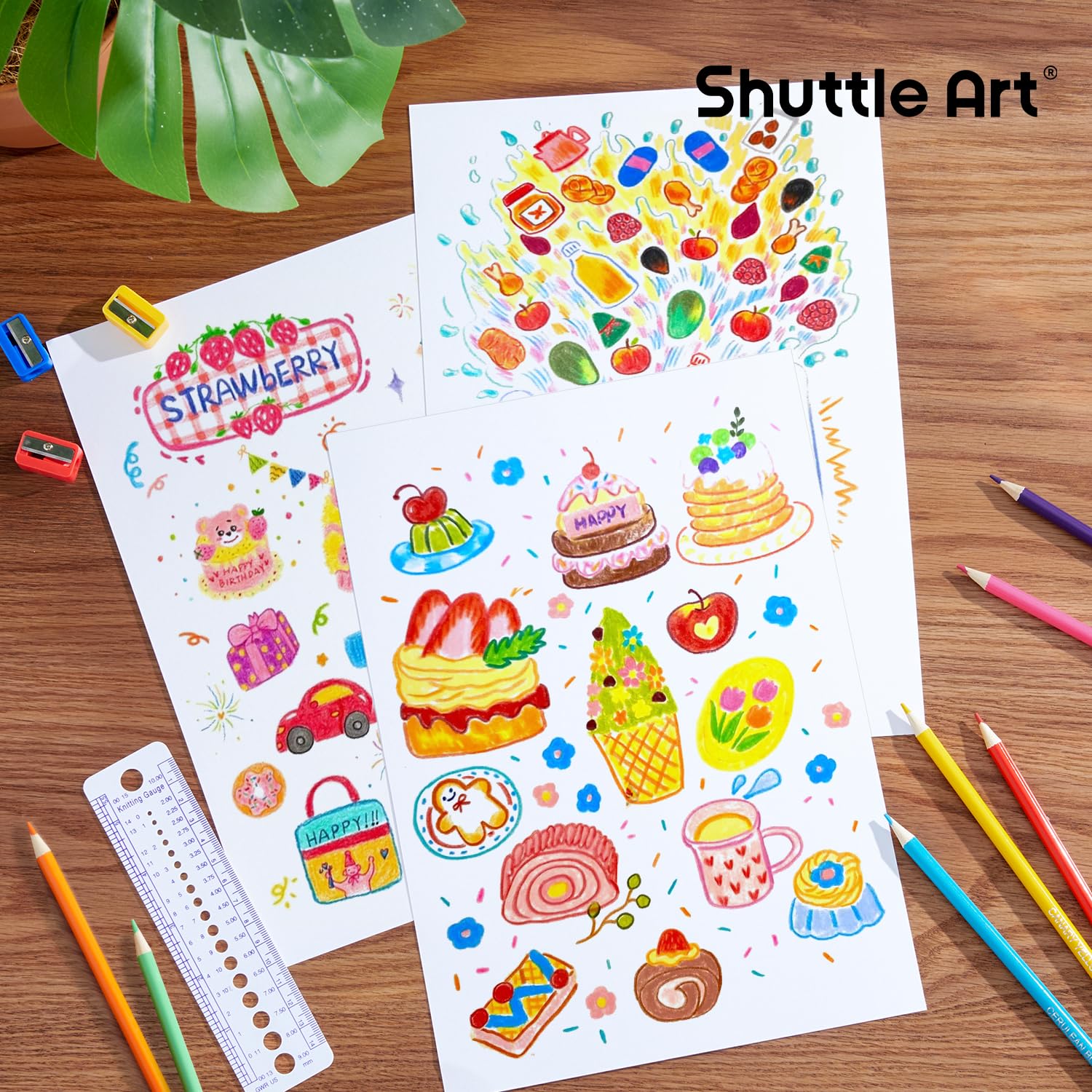 Foto 8 pulgar | Lápices de Colores Shuttle Art 408 Paquete con 20 Sacapuntas - Venta Internacional