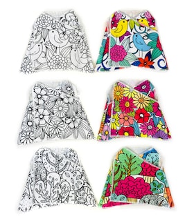 Foto 6 | Perro De Peluche Mandala 3 Vestidos Lavables Altus Peluche Blanco Con Plumones Juguete Educativo