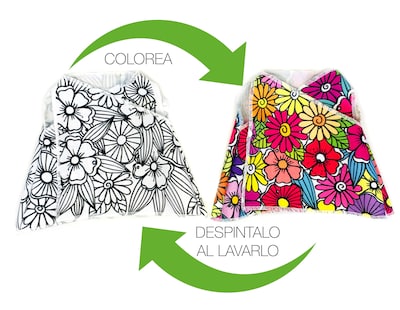 Foto 2 | Perro De Peluche Mandala 3 Vestidos Lavables Altus Peluche Gris Con Plumones Juguete Educativo
