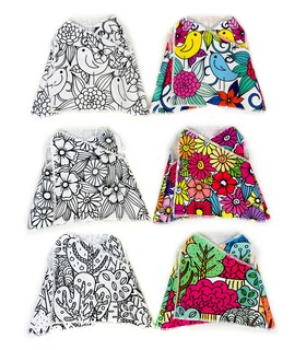 Foto 6 | Perro De Peluche Mandala 3 Vestidos Lavables Altus Peluche Gris Con Plumones Juguete Educativo