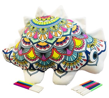 Foto 1 | Dinosaurio 3d Mandala Lavable Altus Estegosaurio De Peluche Con Plumones Juguete Educativo