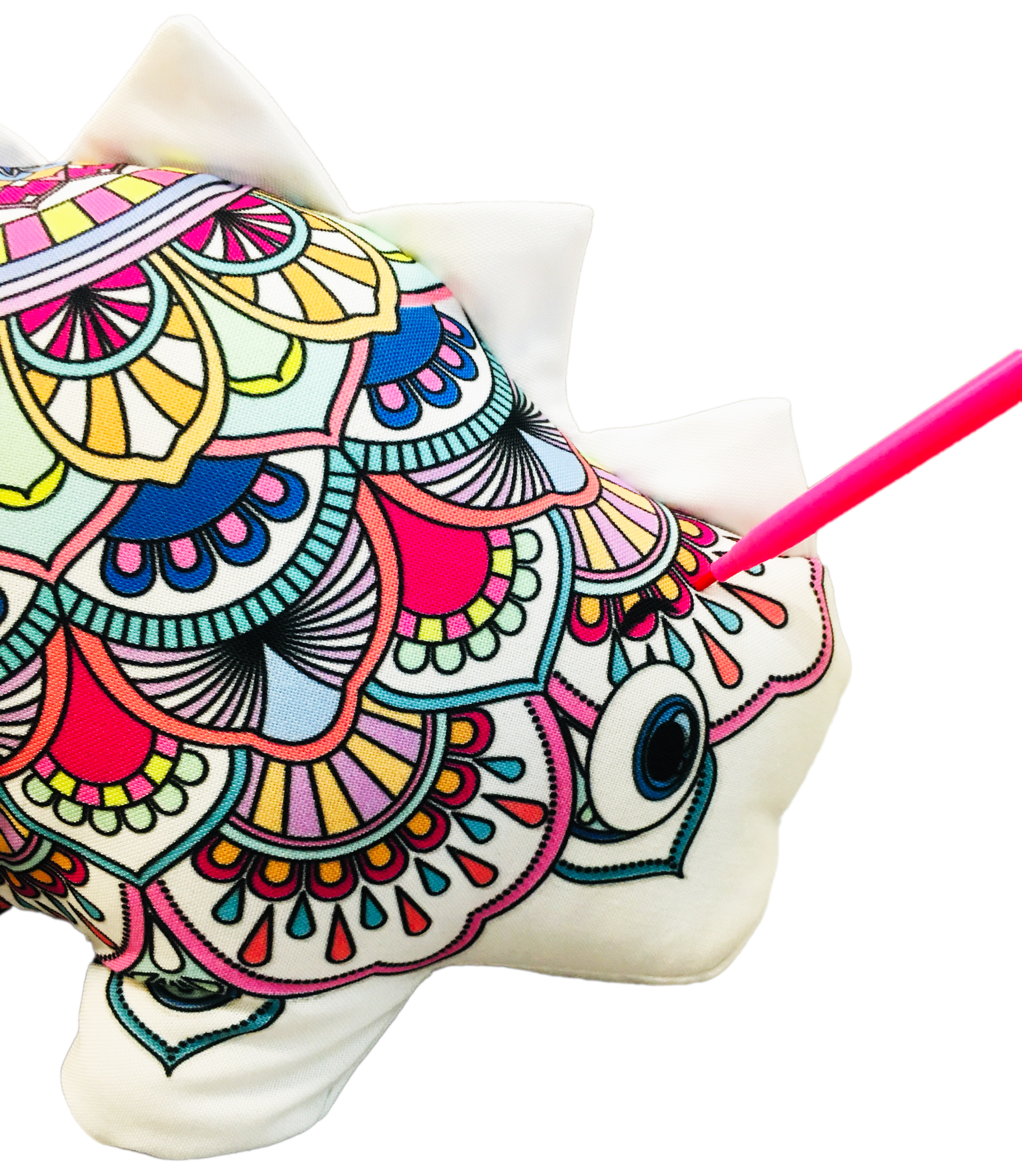 Foto 4 | Dinosaurio 3d Mandala Lavable Altus Estegosaurio De Peluche Con Plumones Juguete Educativo