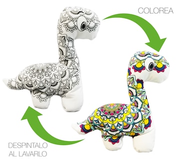 Foto 2 | Dinosaurio 3d Mandala Lavable Altus Cuello Largo De Peluche Con Plumones Juguete Educativo