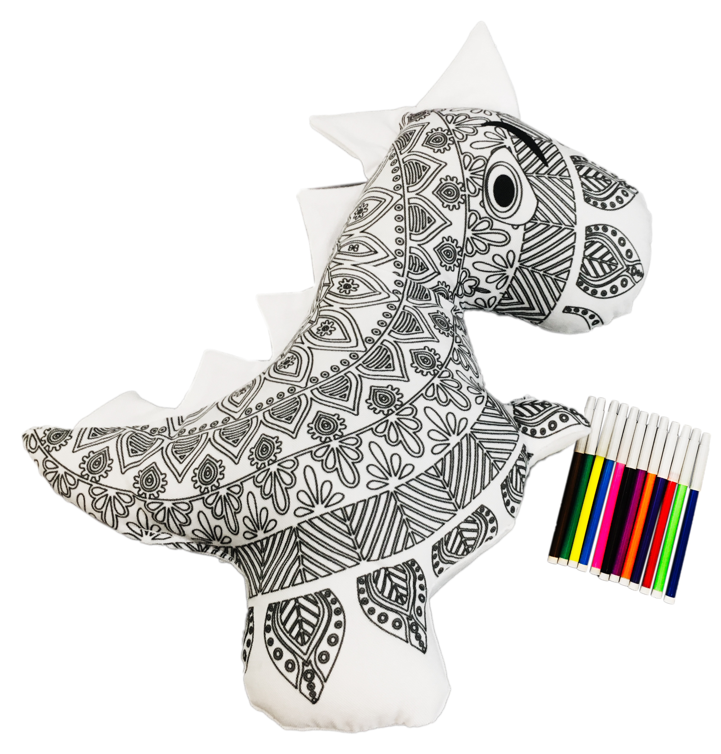 Foto 3 | Dinosaurio 3d Mandala Lavable Altus Tiranosaurio Rex De Peluche Con Plumones Juguete Educativo