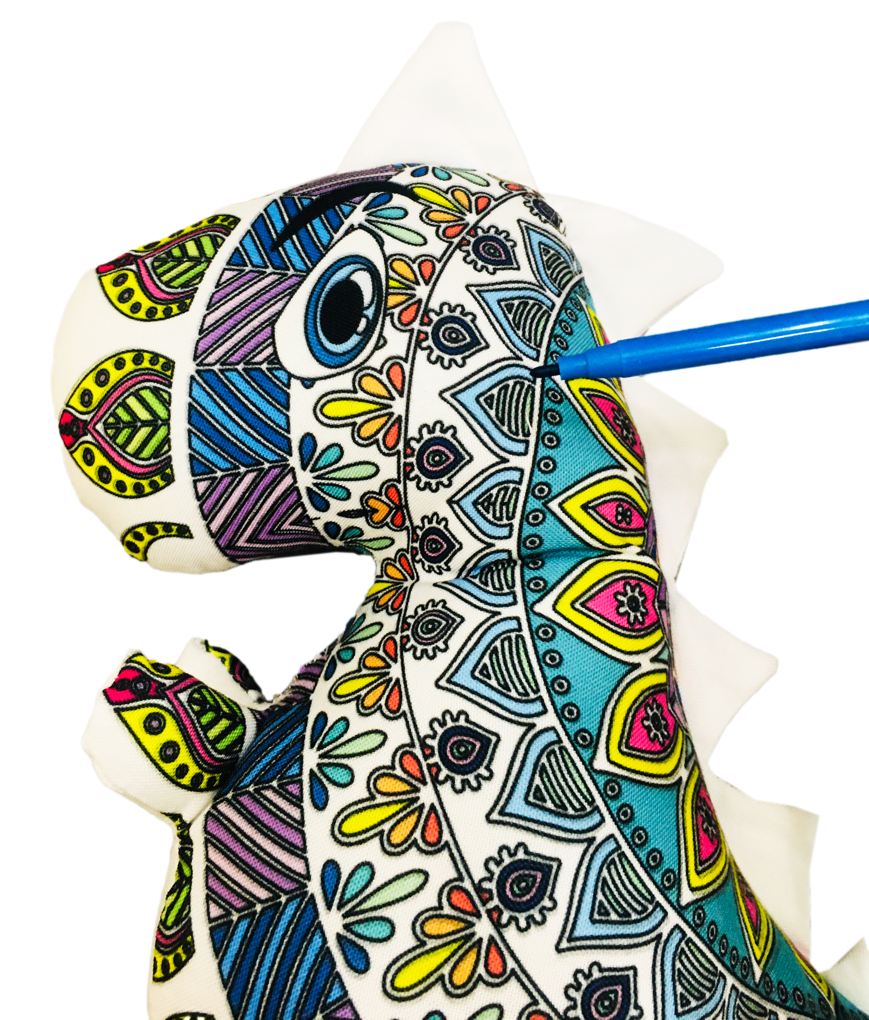 Foto 5 pulgar | Dinosaurio 3d Mandala Lavable Altus Tiranosaurio Rex De Peluche Con Plumones Juguete Educativo