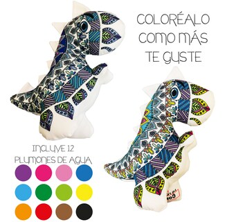 Foto 5 | Dinosaurio 3d Mandala Lavable Altus Tiranosaurio Rex De Peluche Con Plumones Juguete Educativo
