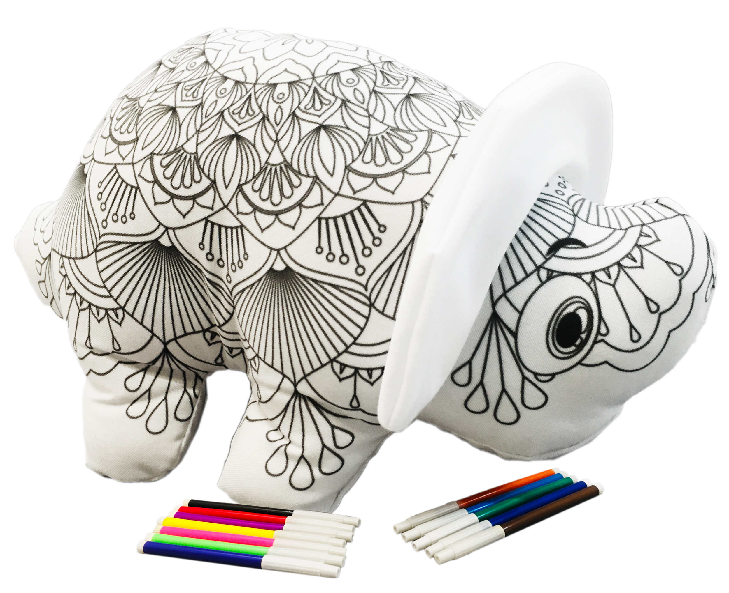 Foto 4 pulgar | Dinosaurio 3d Mandala Lavable Altus Triceratops De Peluche Con Plumones Juguete Educativo