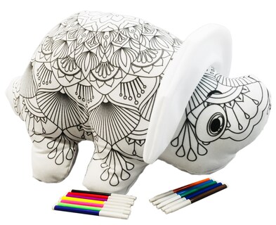 Foto 3 | Dinosaurio 3d Mandala Lavable Altus Triceratops De Peluche Con Plumones Juguete Educativo