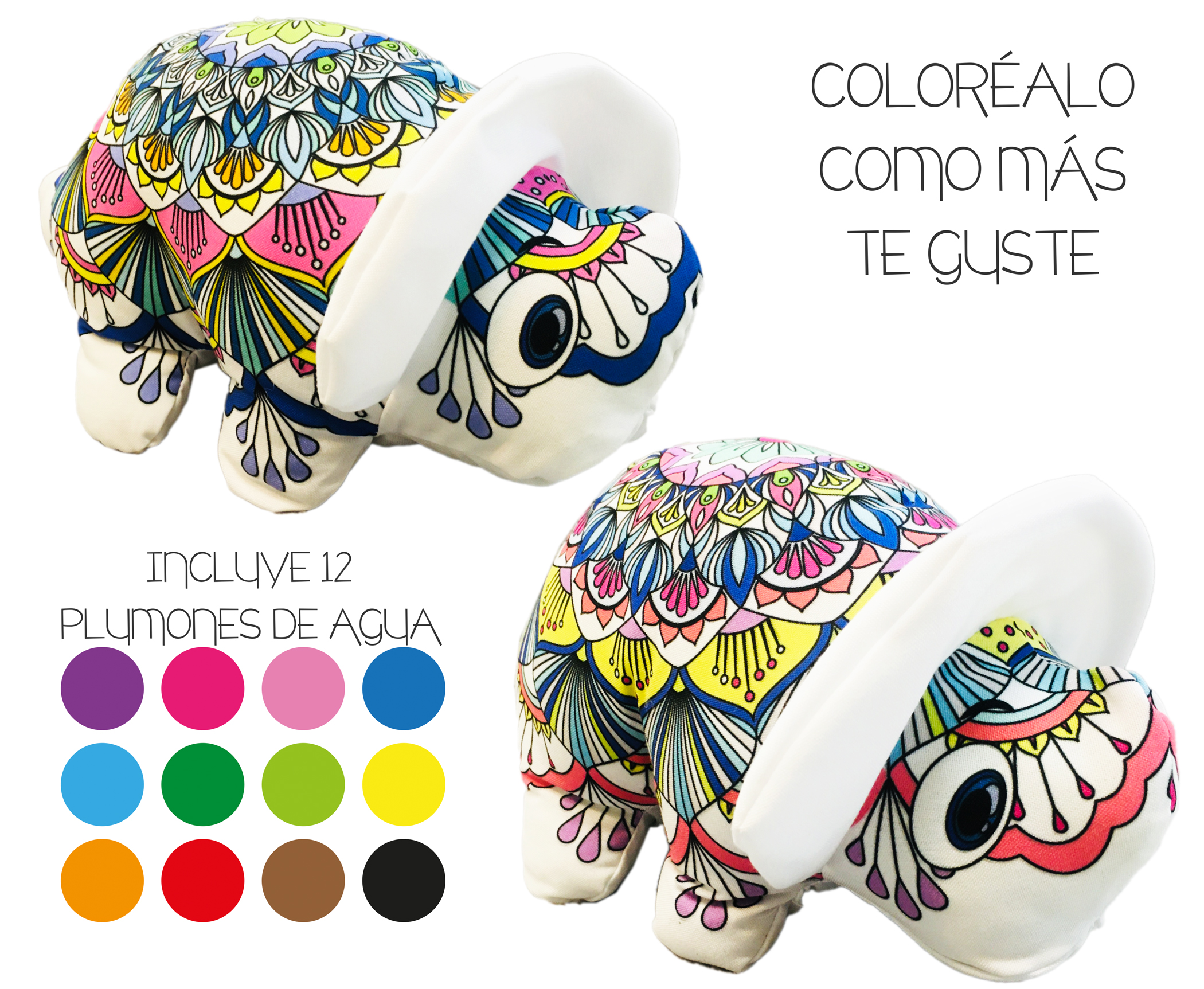 Foto 6 pulgar | Dinosaurio 3d Mandala Lavable Altus Triceratops De Peluche Con Plumones Juguete Educativo