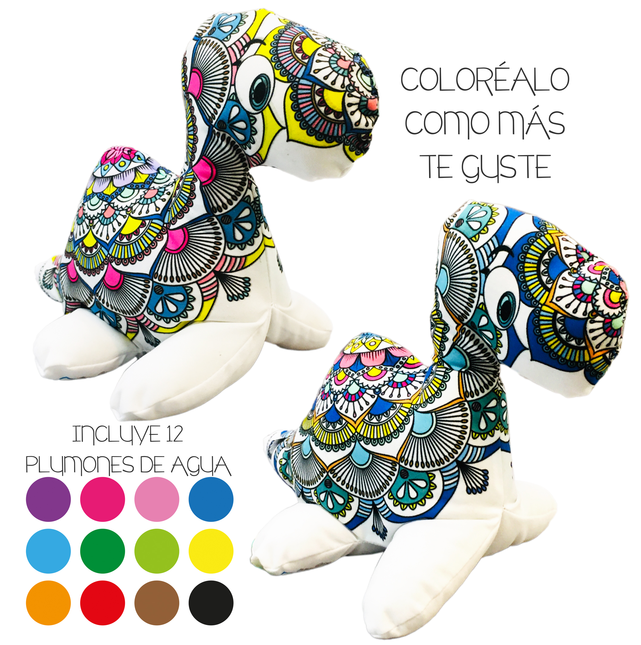 Foto 5 | Dinosaurio 3d Mandala Lavable Altus Plesiosaurio De Peluche Con Plumones Juguete Educativo