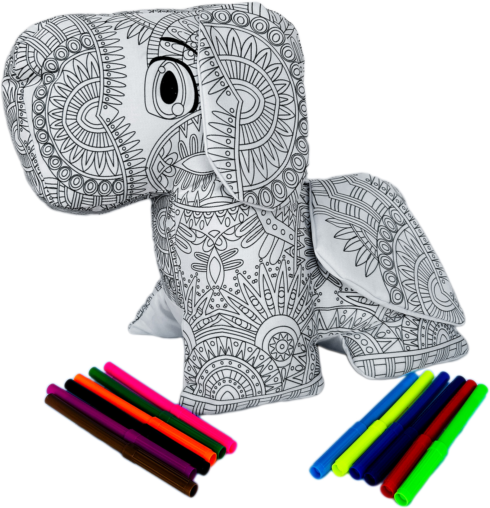 Foto 4 pulgar | Perro De Peluche Mandala Lavable Altus Peluche Con Plumones Juguete Educativo
