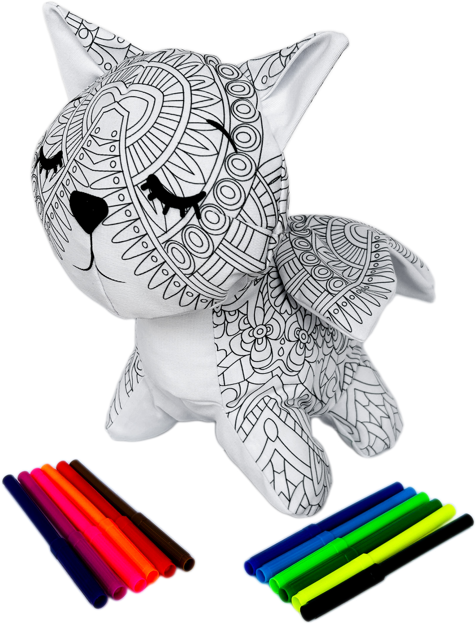 Foto 3 | Gato De Peluche Mandala Lavable Altus Peluche Con Plumones Juguete Educativo
