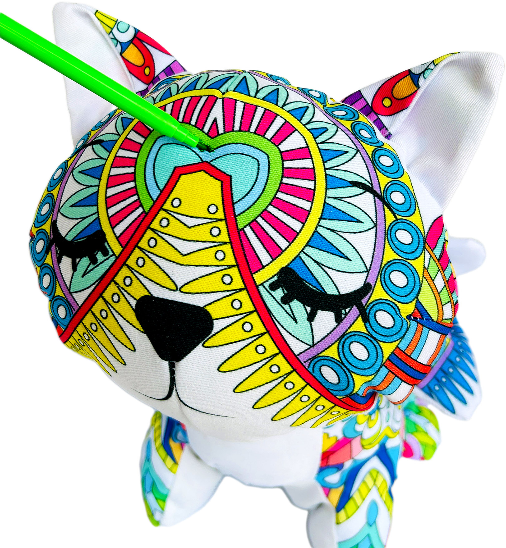 Foto 6 | Gato De Peluche Mandala Lavable Altus Peluche Con Plumones Juguete Educativo