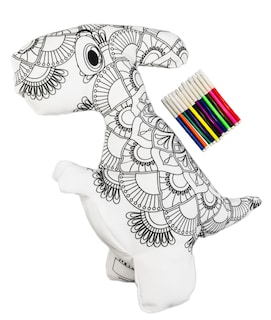 Foto 3 | Dinosaurio 3d Mandala Lavable Altus Velociraptor De Peluche Con Plumones Juguete Educativo