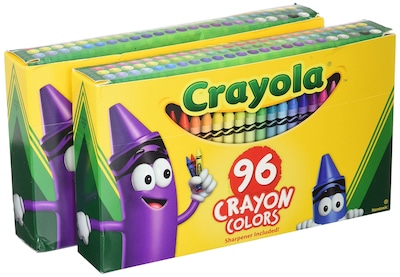Foto 1 | Crayons Crayola 96 Colores Con Sacapuntas Incluido (paquete De 2) - Venta Internacional.