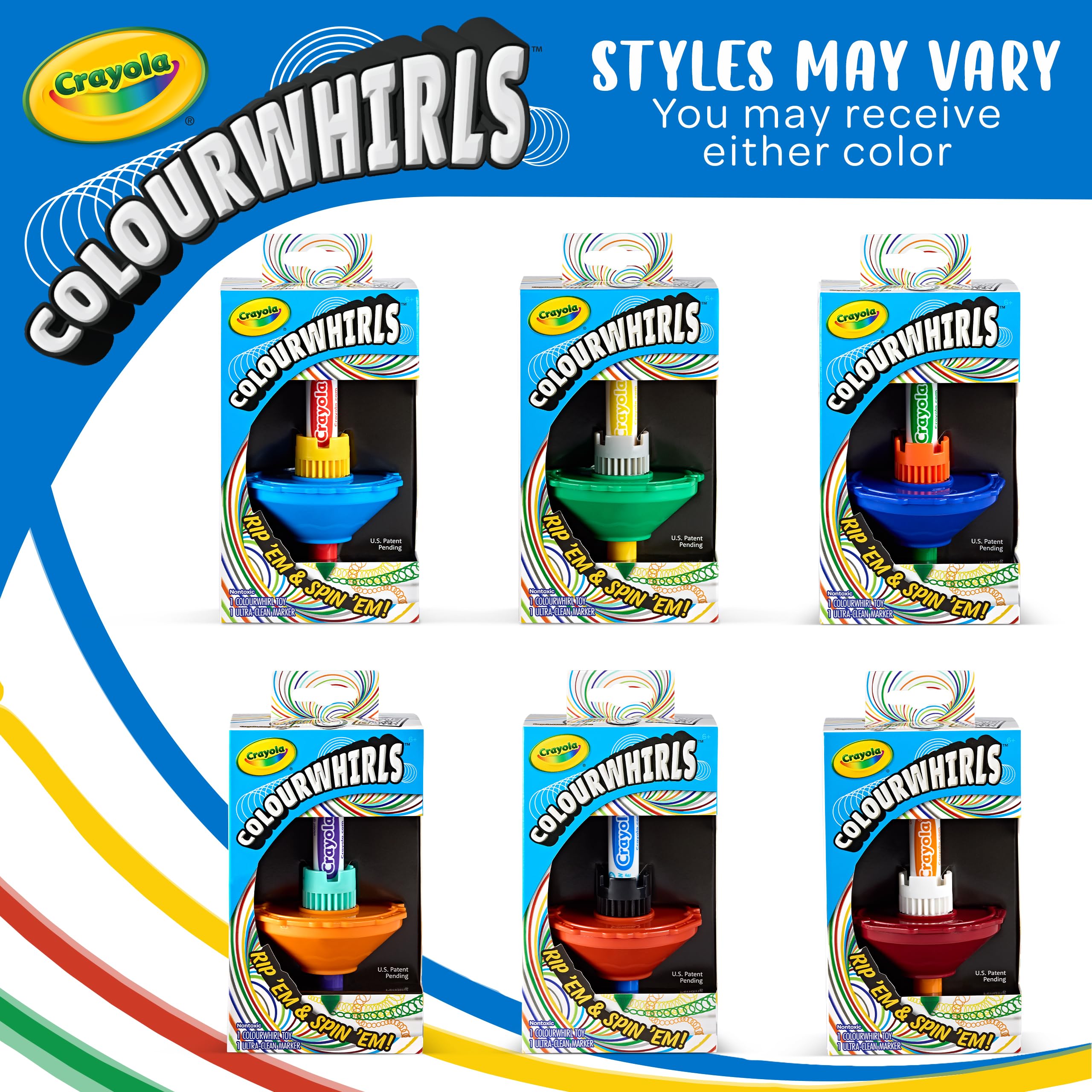 Foto 2 | Toy Crayola Colourwhirls De Spin Art Con Marcador Ultra Clean 6+ - Venta Internacional.