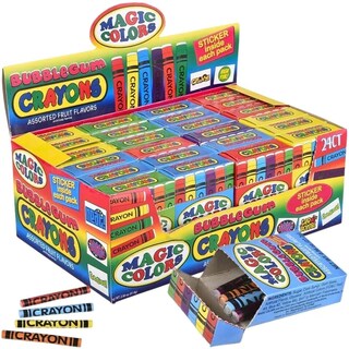 Foto 1 | Crayones De Goma De Mascar De Rhode Island, Novedosos Colores Mágicos, Paquete De 24 - Venta Internacional.