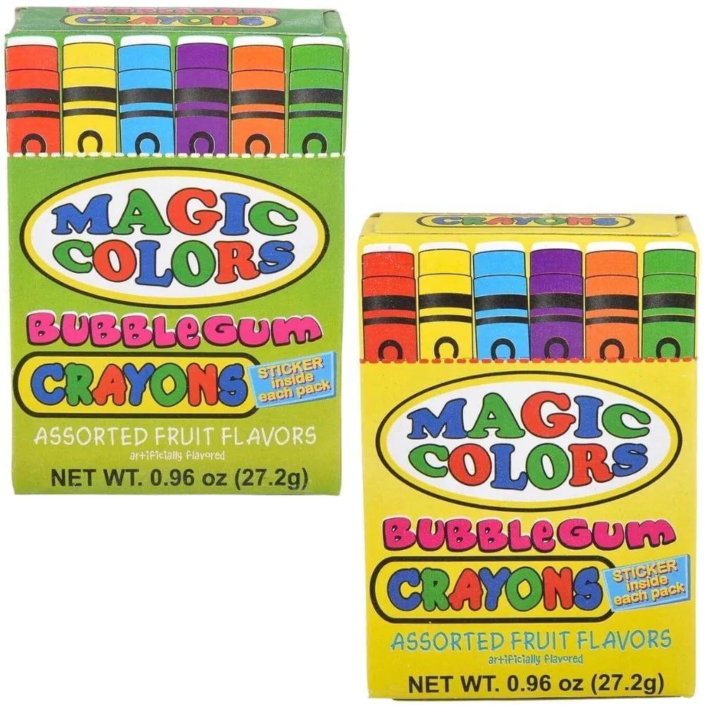 Foto 5 pulgar | Crayones De Goma De Mascar De Rhode Island, Novedosos Colores Mágicos, Paquete De 24 - Venta Internacional.