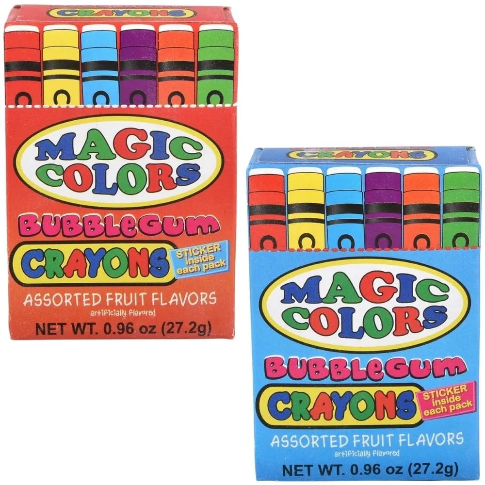 Foto 6 pulgar | Crayones De Goma De Mascar De Rhode Island, Novedosos Colores Mágicos, Paquete De 24 - Venta Internacional.