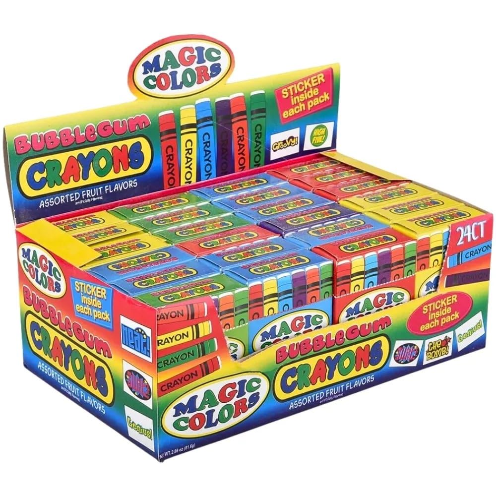 Foto 8 pulgar | Crayones De Goma De Mascar De Rhode Island, Novedosos Colores Mágicos, Paquete De 24 - Venta Internacional.
