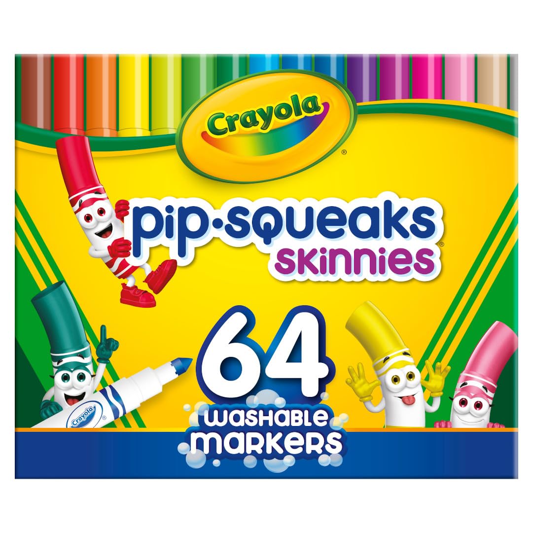 Foto 2 pulgar | Marcadores Lavables Crayola Pip-squeaks Skinnies 64 Piezas - Venta Internacional