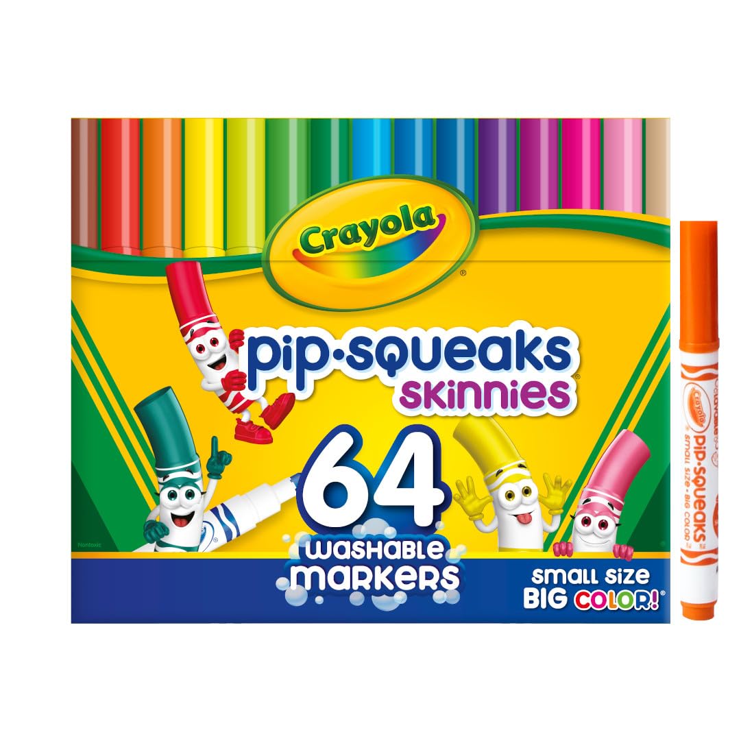 Foto 3 pulgar | Marcadores Lavables Crayola Pip-squeaks Skinnies 64 Piezas - Venta Internacional