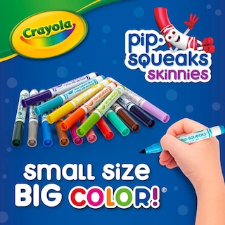 Foto 4 | Marcadores Lavables Crayola Pip-squeaks Skinnies 64 Piezas - Venta Internacional