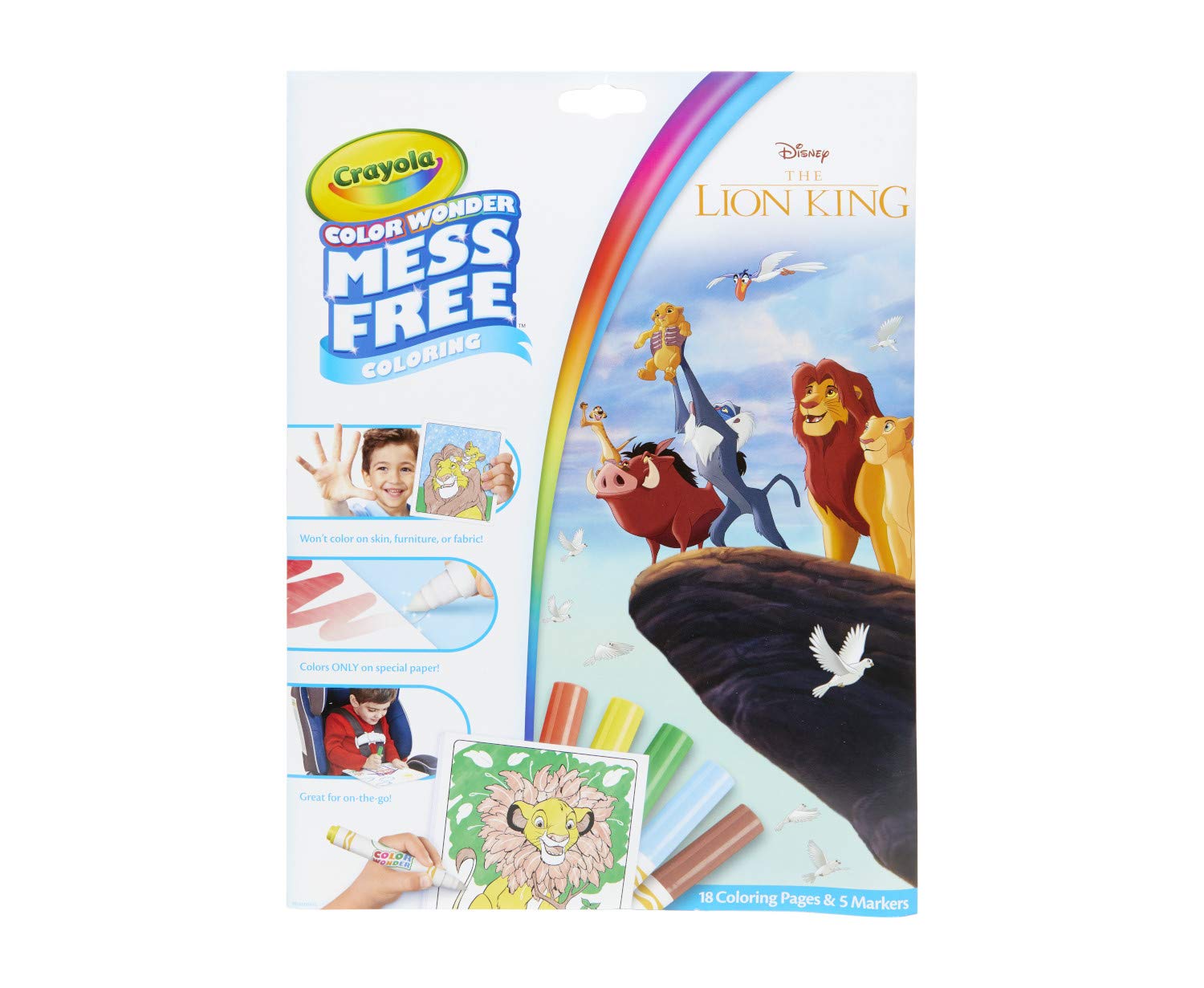 Foto 1 | Bloc Y Rotuladores Color Wonder Crayola Lion King, 18 Páginas - Venta Internacional.