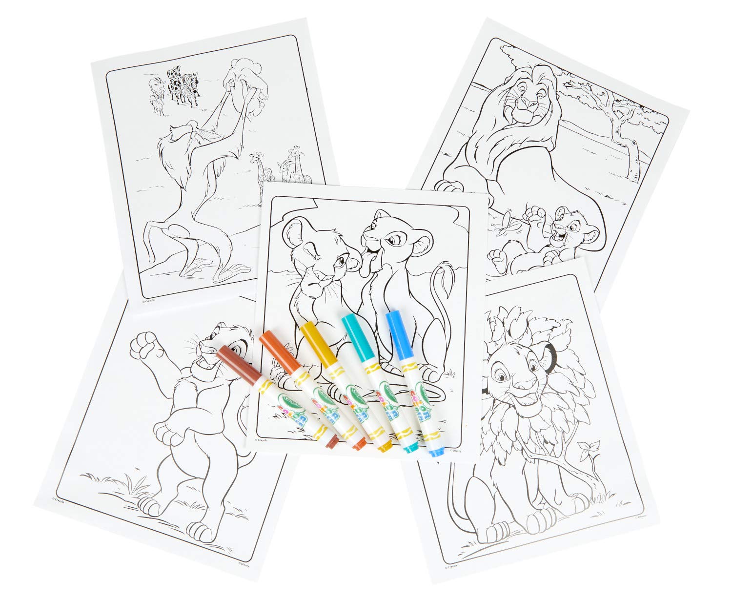 Foto 3 | Bloc Y Rotuladores Color Wonder Crayola Lion King, 18 Páginas - Venta Internacional.