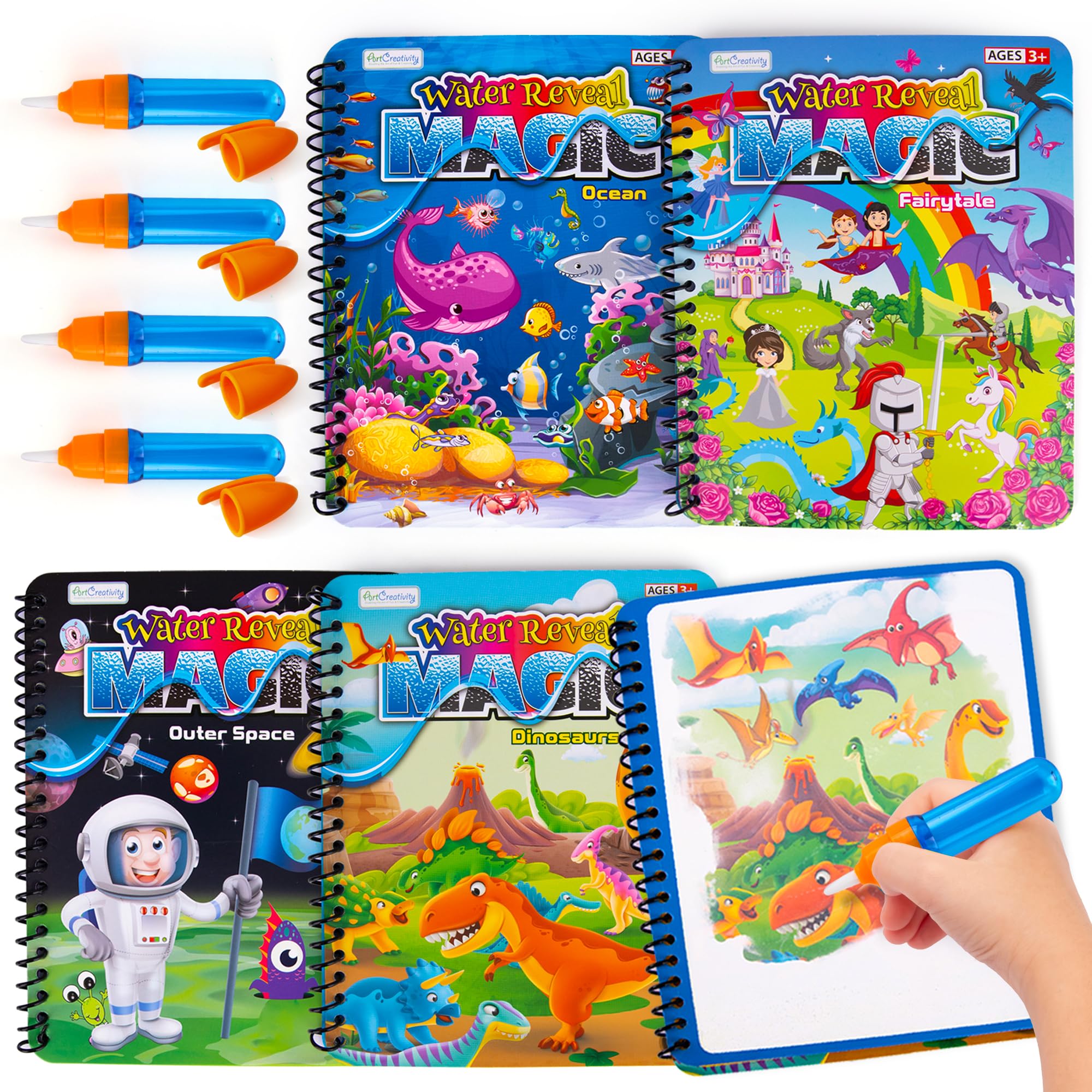 Foto 2 pulgar | Libros Mágicos Para Colorear Con Agua, Arte Y Creatividad Para Niños De 1 A 4 Años - Venta Internacional.