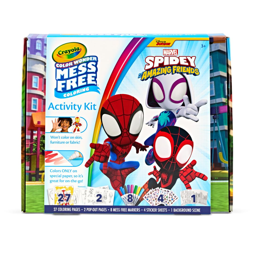 Kit Para Colorear Crayola Color Wonder Spidey Y Sus Increíbles Amigos - Venta Internacional.