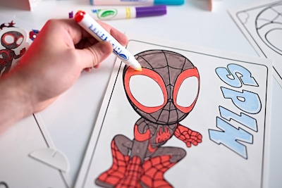 Foto 6 | Kit Para Colorear Crayola Color Wonder Spidey Y Sus Increíbles Amigos - Venta Internacional.