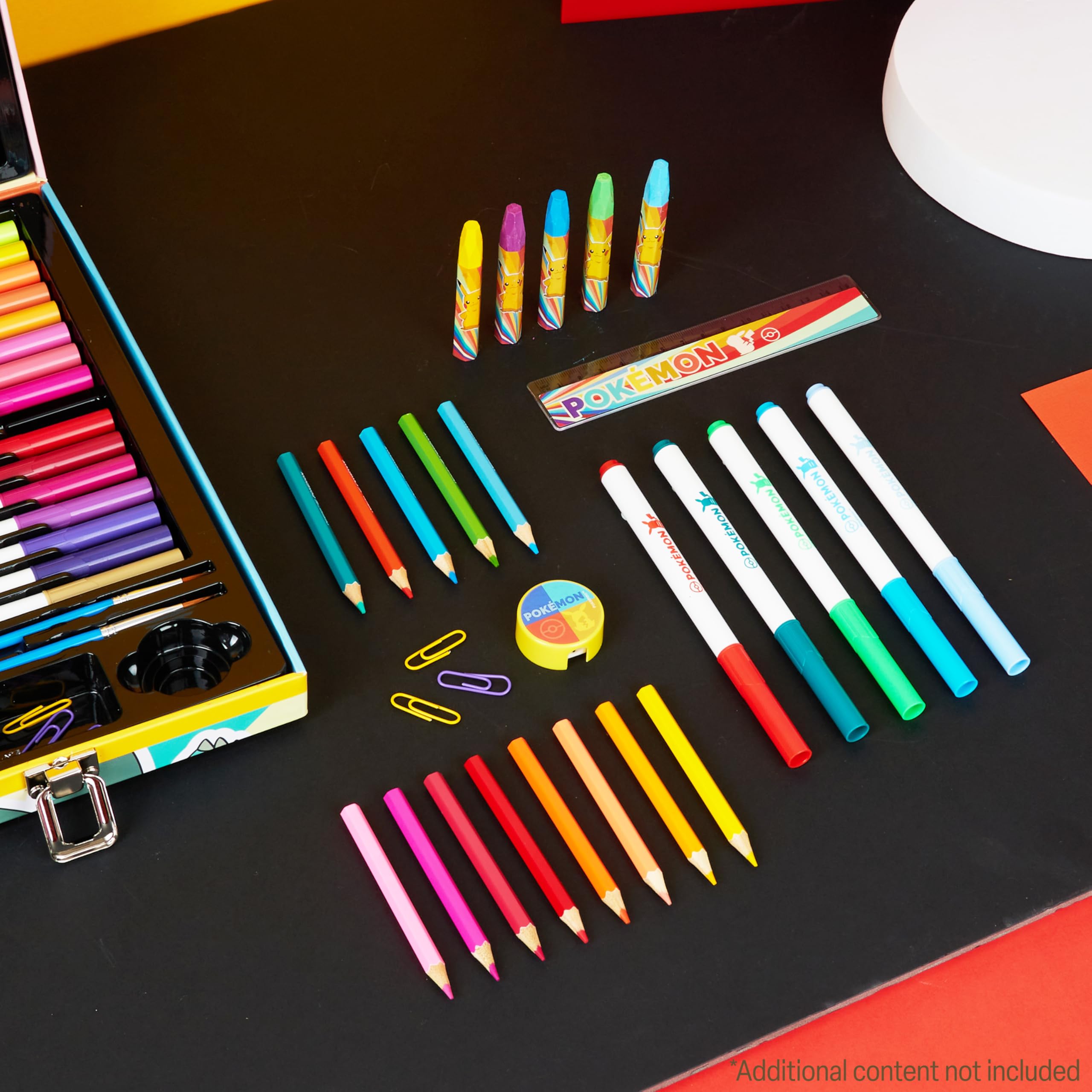Foto 3 pulgar | Set De Artículos De Arte Pokémon, Más De 40 Unidades, Con Funda De Viaje Para Niños - Venta Internacional.