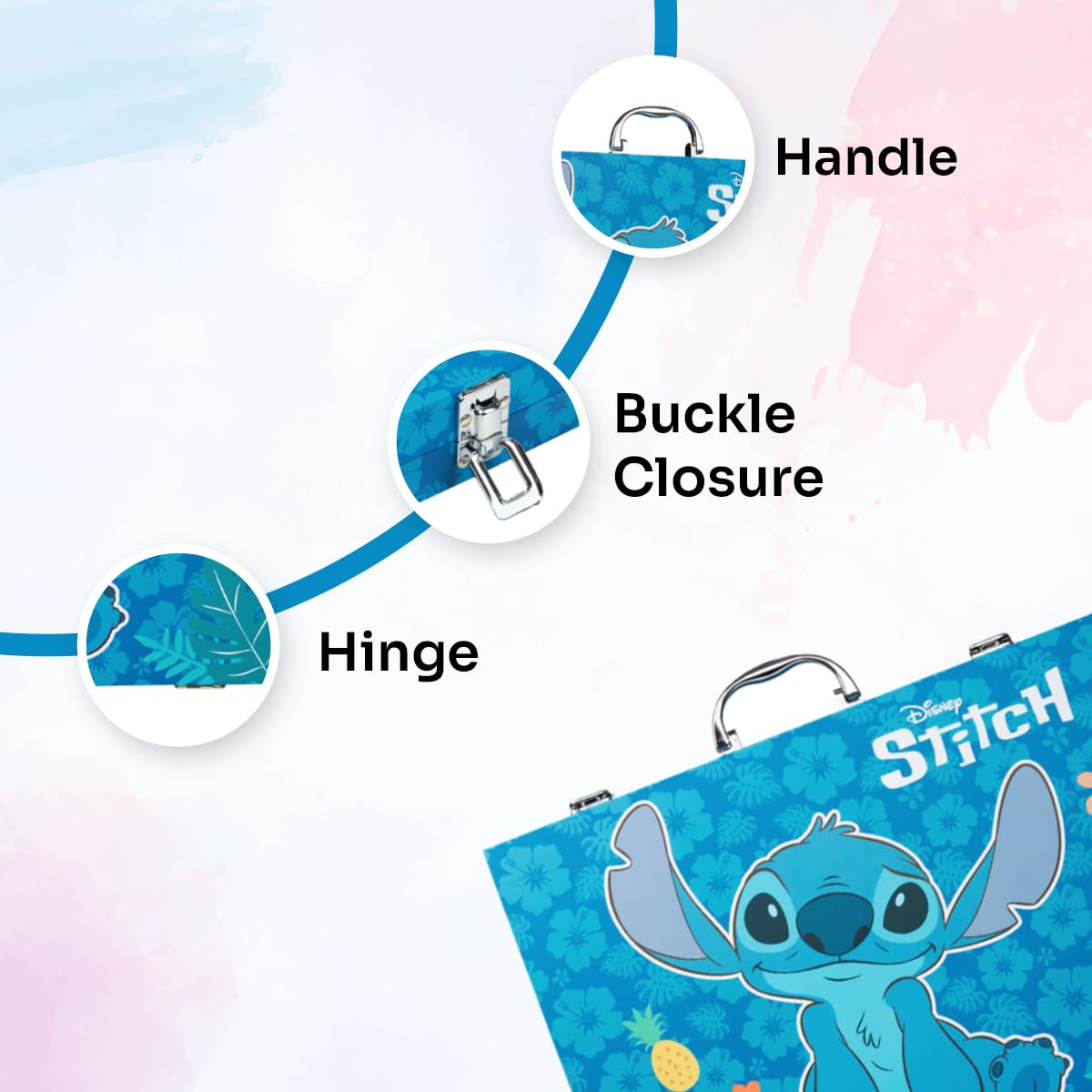 Foto 4 pulgar | Set De Arte Disney Stitch De Más De 130 Piezas Con Frozen Coloring Kids - Venta Internacional.