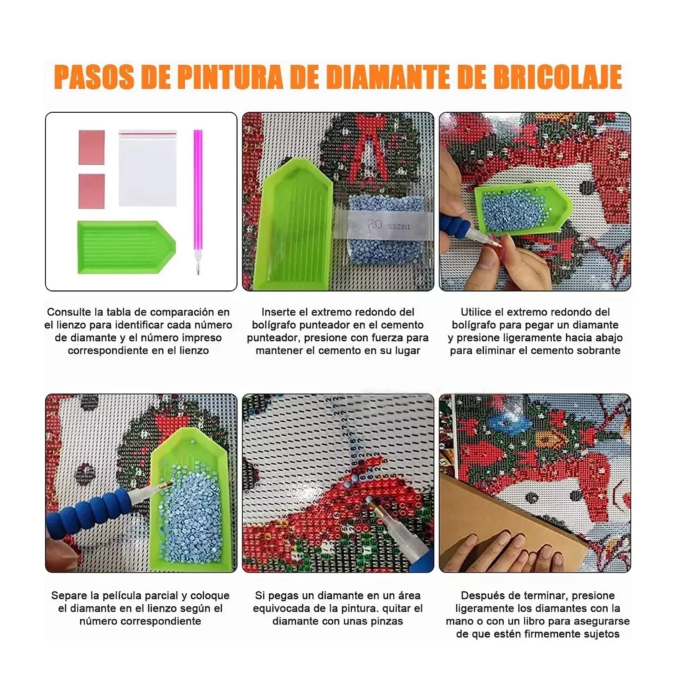Foto 3 pulgar | Kits De Pintura De Diamante Para Mario Luigi 5d Diy 50*40 Cm Colores Belug