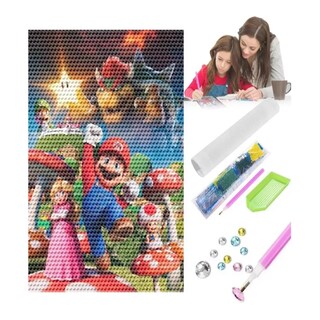 Foto 5 | Kits De Pintura De Diamante Para Mario Luigi 5d Diy 50*40 Cm Colores Belug